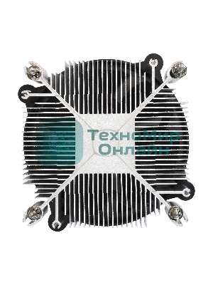 Кулер для процессора ExeGate ETA-20.PWM.V1700 серебристый, 90 мм, алюминий, 2600 об/мин, 23.5 дБ, 4 pin, 90 Вт, 60 мм