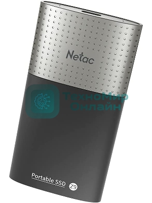 Внешний SSD Netac Z9, 2TB, USB 3.2 Gen 2 Type-C, R/W 550/480, черный