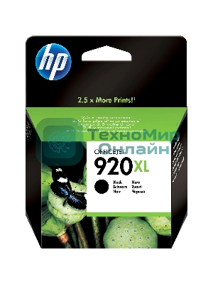 Картридж струйный HP 920XL CD975AE черный для HP OJ 6000/6500 (1200 стр.)