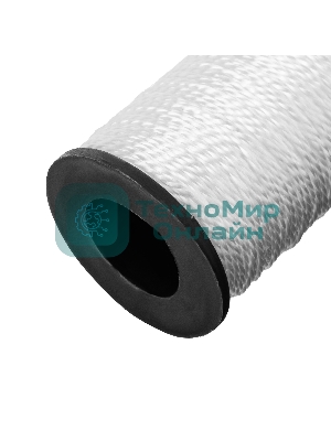 Шнур крученый капроновый Сибртех 1,5 мм, L 100 м, 45 кгс, на катушке, белый