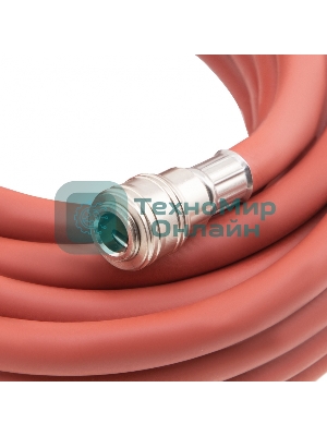 Шланг пневматический резиновый Stels 57021 10x16мм, 24 бар, армированный, быстросъем, 10 м