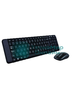 Комплект клавиатура+мышь Logitech MK220 беспроводной, USB, 1000 DPI, чёрный