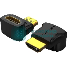 Адаптер-переходник Vention HDMI v2.0 19M/19F угол 90