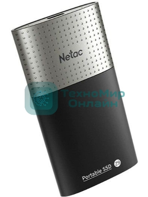 Внешний SSD Netac Z9, 2TB, USB 3.2 Gen 2 Type-C, R/W 550/480, черный