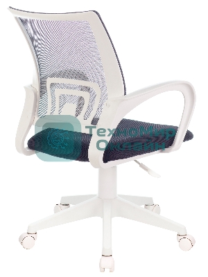 Кресло Бюрократ CH-W695NLT TW-04 TW-12 темно-серый, сетка/ткань, 120 кг, механизм качания