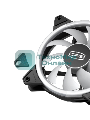 Вентилятор для корпуса PCCooler F3 T120 ARGb черный, 120 мм, 1800 об/мин, 21.6 дБ, 4 pin