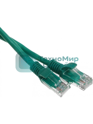 Патч-корд UTP Cablexpert cat.5e, 1.5м, литой, многожильный, зеленый