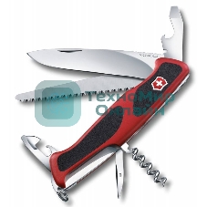 Нож перочинный Victorinox RangerGrip 55 (0.9563.CB1) 130мм 12функций красный/черный блистер