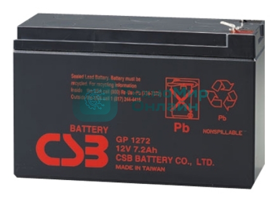 Батарея CSB GP 1272 12V 7.2Ah F2 28W