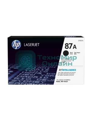 Тонер Картридж HP 87A CF287A черный для HP LJ Ent M506/M527 (9000 стр.)