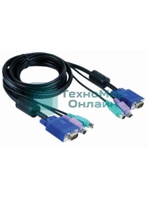 Переключатель D-Link DKVM-CB Кабель KVM длиной 1,8 м с разъемами PS2
