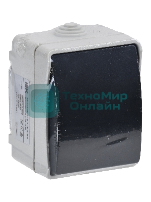 Выключатель 1-кл. ОП ФОРС 10А 250В IP54 ВС20-1-0-ФСр IEK EVS10-K03-10-54-DC