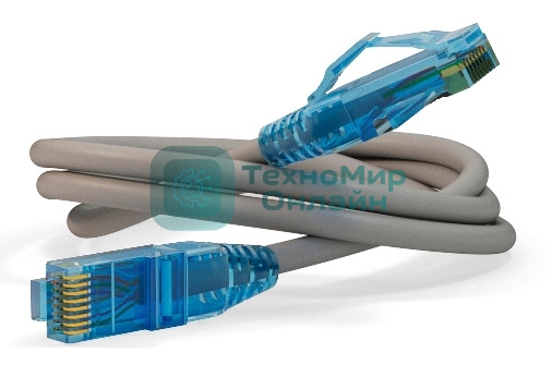Патч-корд Hyperline PC-LPM-UTP-RJ45-RJ45-C6-10M-LSZH-GY Патч-корд U/UTP, Cat.6, LSZH, 10 м, серый