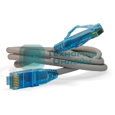 Патч-корд Hyperline PC-LPM-UTP-RJ45-RJ45-C6-10M-LSZH-GY Патч-корд U/UTP, Cat.6, LSZH, 10 м, серый