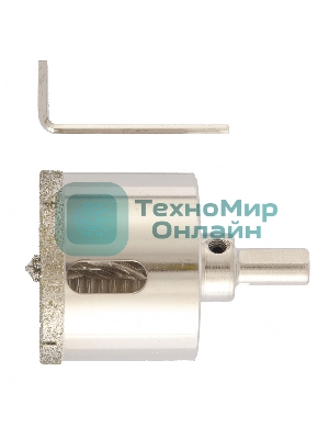 Сверло алмазное Matrix по керамограниту, 50x67 мм, 3-гранный хвостовик