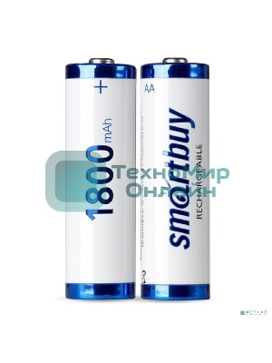 Аккумулятор NiMh Smartbuy SBBR-2A02BL1800 AA/2BL 1800 mAh (24/240)(2шт. в уп-ке)