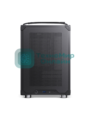 Компьютерный корпус JONSBO C6-ITX Black ITX без БП, боковая панель из закаленного стекла, mini-ITX, черный