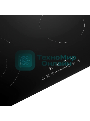 Варочная поверхность Monsher MHE 6013, электрическая, Hi-Light, 9 уровней мощности, бустер, автоматическое отключение, таймер, индикатор остаточного тепла, сенсорное управление, черный