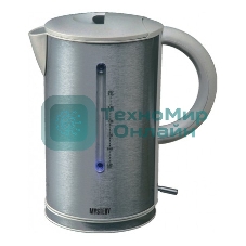Чайник электрический Mystery MEK-1614 1.7 л, 2200 Вт, серый (корпус: пластик)