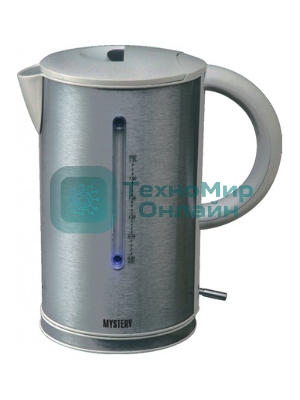 Чайник электрический Mystery MEK-1614 1.7 л, 2200 Вт, серый (корпус: пластик)