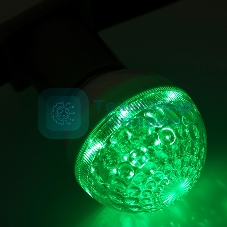 Лампа шар Neon-night e27 10 LED Ø50мм зеленая 24В (постоянное напряжение)