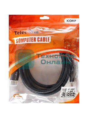 Кабель соединительный DP-DP 1.4V 8K@60Hz 3м, Telecom Pro TCG750-3M