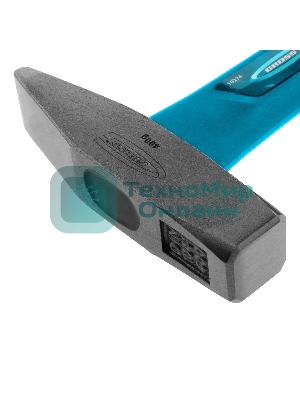 Молоток слесарный Gross 10274 400 г, квадратный боек, фибергласовая обрезиненная рукоятка