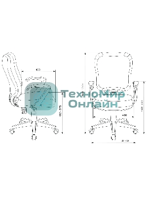 Кресло компьютерное Бюрократ CH-540AXSN/26-28 черный