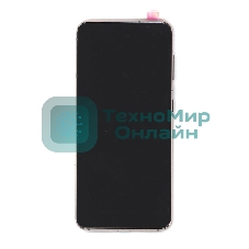 Дисплей (модуль) для Samsung Galaxy S21 5G SM-G991B в сборе с тачскрином и рамкой (OLED) фиолетовый