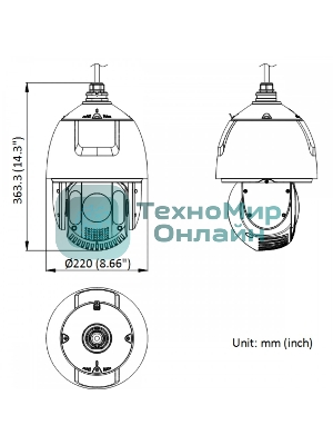 Камера видеонаблюдения Hikvision DS-2DE7A225IW-AEB(T5) Hikvision - 2Мп уличная скоростная поворотная IP-камера с ИК-подсветкой до 200м