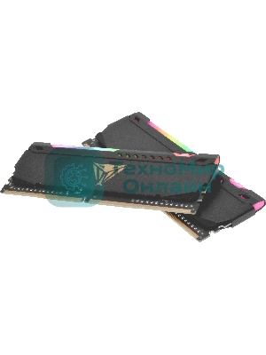 Оперативная память Patriot Viper Steel, DDR4, 64GB (2x32GB), 3200MHz, CL18, DIMM, с радиатором, RGB, черный
