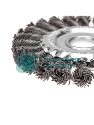 Щетка дисковая для УШМ Kranz крученая 125 мм, отв. 22,23 мм