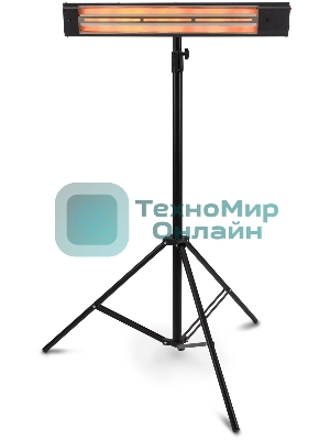 Обогреватель инфракрасный Starwind SHIRC-1020, черный, кварцевый, 2000 Вт, 25 м2