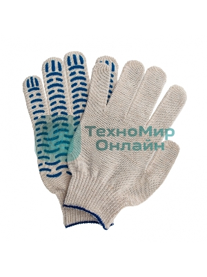 Перчатки трикотажные, ПВХ-покрытие 
