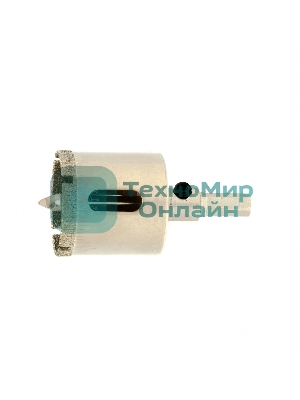 Сверло по керамической плитке и стеклу Сибртех, 30 х 55 мм, 6 гр.хв-к, с центр. сверлом