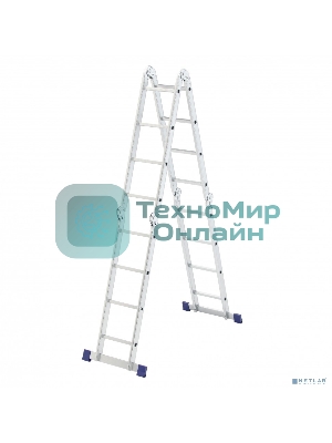 Лестница шарнирная алюминиевая Сибртех, 4х4