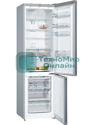 Холодильник Bosch KGN39XI30U нержавеющая сталь двухкамерный 279/87л морозилка снизу, No Frost