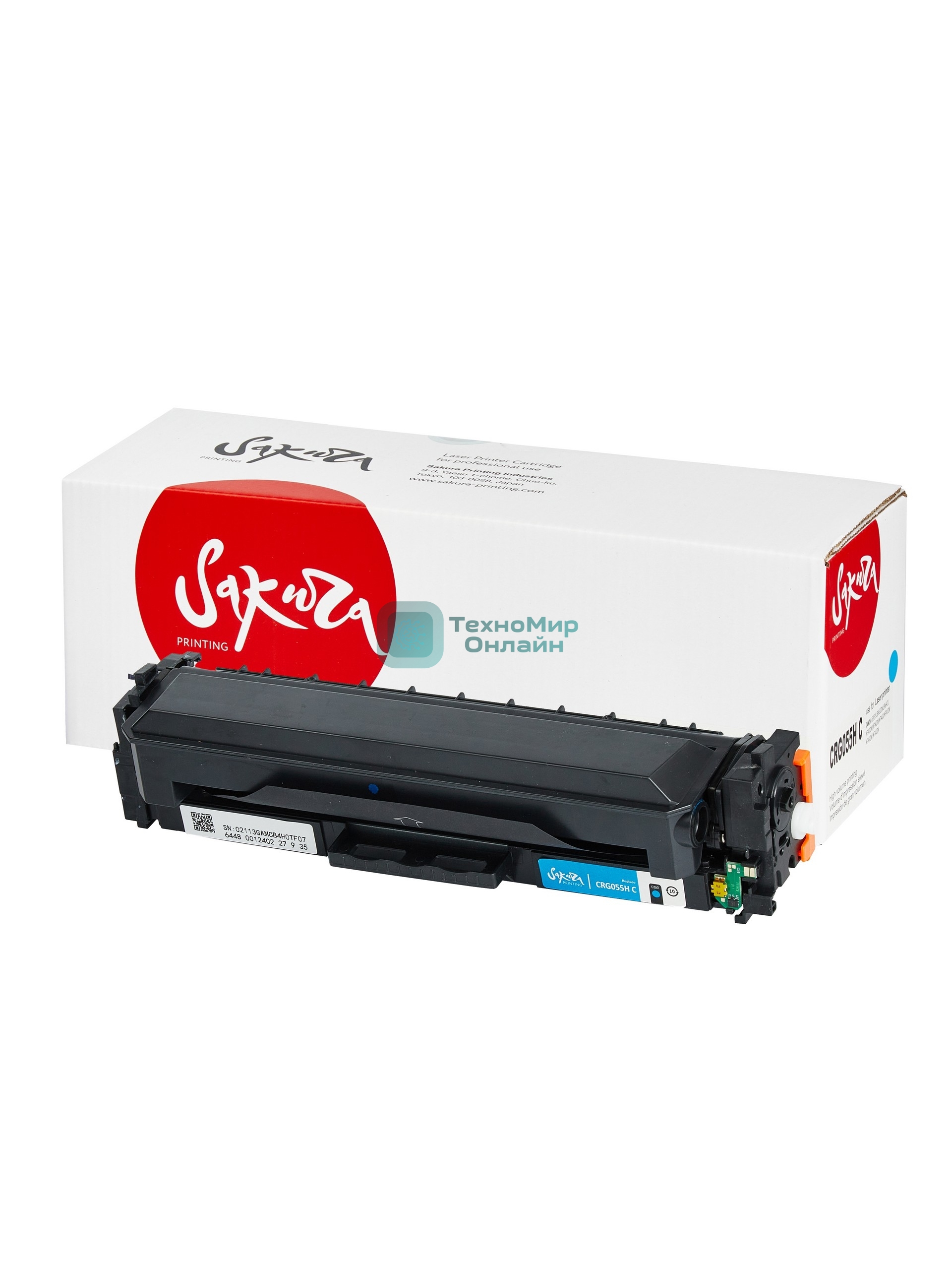 Картридж лазерный Sakura 055HC (3019C002) для Canon MF742/MF746CX/MF744CDW/LBP664CX/LBP663CDW/400M454DN/400M454DW/400M479DW/400M479FDN/400M479FDW, голубой, 5900 к. (чип без счетчика копий)