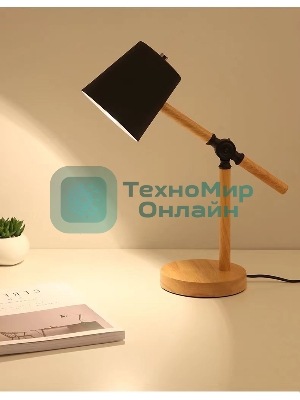 Светильник настольный СТАРТ CT83, E27, до 40Вт, 1,5м, черный