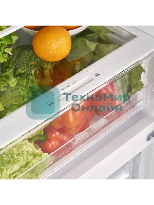 Холодильник Maunfeld MFF185NFSB10 черная нержавеющая сталь двухкамерный инвертор 240/100л морозилка снизу, No Frost