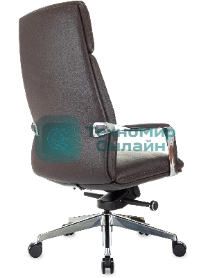 Кресло Бюрократ VEGA коричневый, кожа