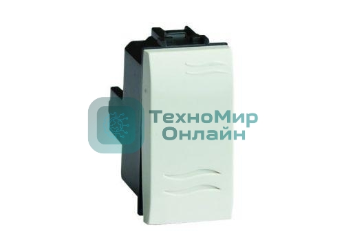 Выключатель 1-кл. ДКС 76001B 1мод. СП BRAVA 16А IP20 бел.
