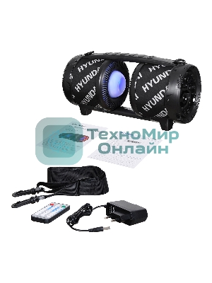 Минисистема Hyundai H-MAC220 черный 45Вт/FM/USB/BT/SD/MMC