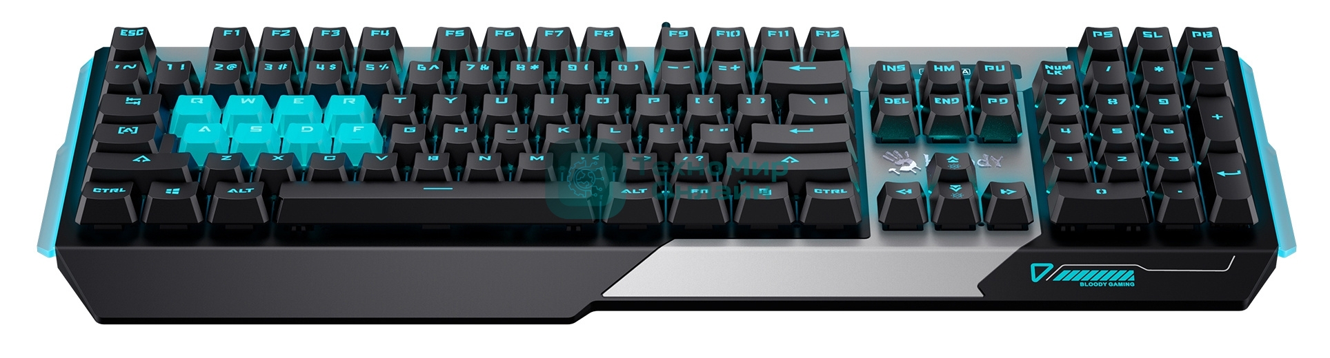 Клавиатура проводная A4Tech Bloody B865 USB серый/черный