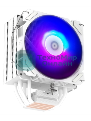 Кулер ZALMAN CNPS9X PERFORMA WHITE ARGB, 120мм FAN, 4 HEAT PIPES, 4-PIN PWM, 700-1800 RPM, 28DBA MAX, HYDRO BEARING, FULL SOCKET SUPPORT