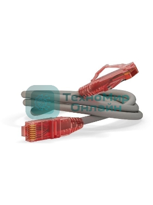 Патч-корд Hyperline U/UTP, Cat.5e, LSZH, 10 м, серый 