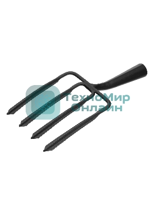 Вилы копальные 4-х рогие, 190x220 мм, широкий зуб, удлиненная тулейка, без черенка (АРТИ)