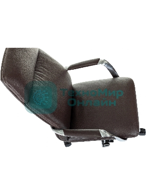 Кресло Бюрократ VEGA коричневый, кожа