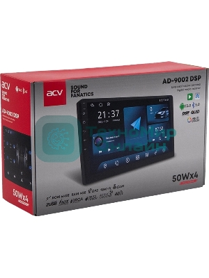 Автомагнитола ACV AD-9003 V2, 2 DIN, 9