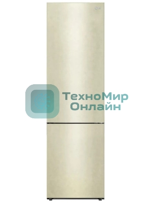 Холодильник LG GA-B509CECL бежевый, двухкамерный, 277/107л, морозилка снизу, No Frost